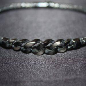 Silver Edge – Flätat Armband i Oxiderat 925 Silver - Vikt: 10,50g