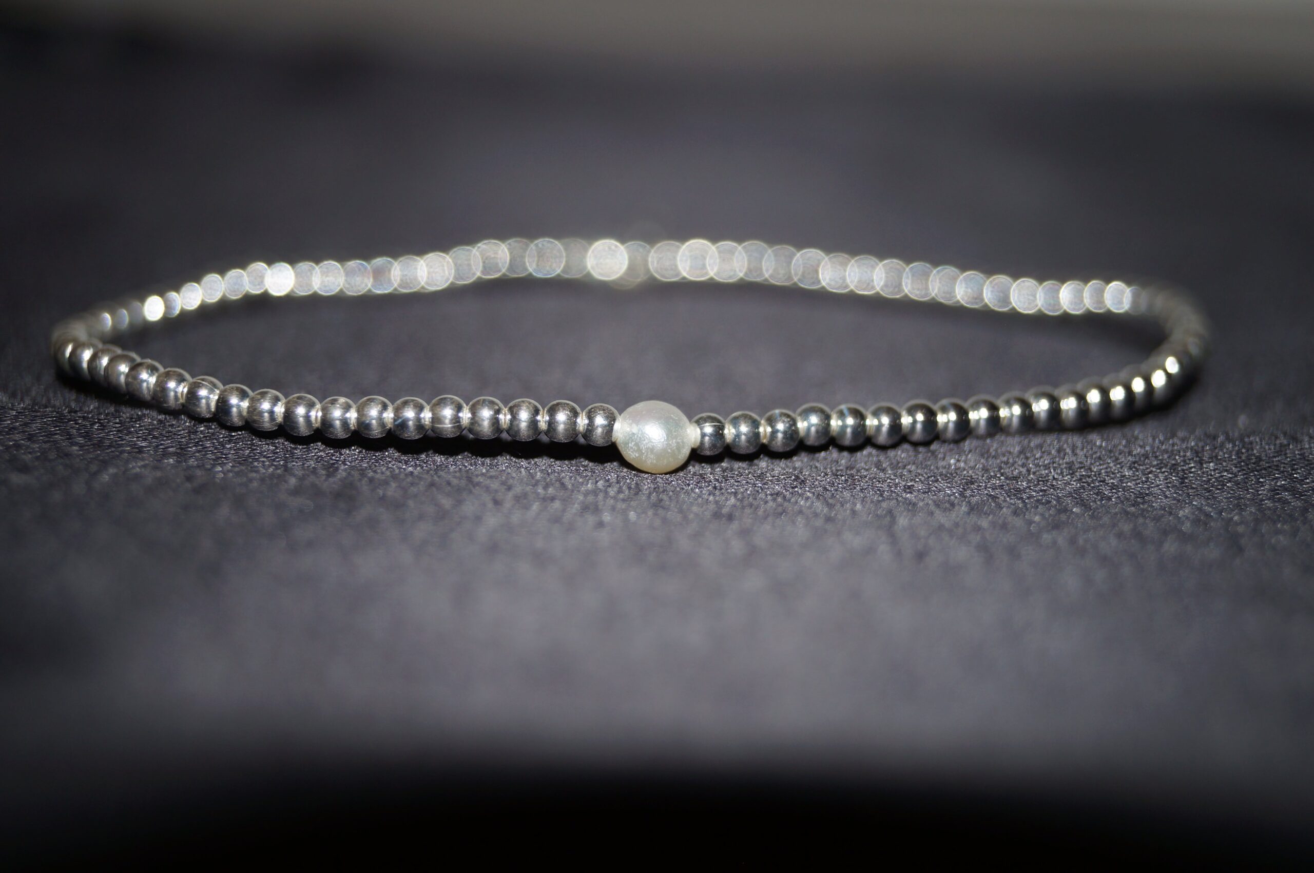 Elegant "Solea" Armband i Äkta 925 Silver med Sötvattenspärla – 1,92g