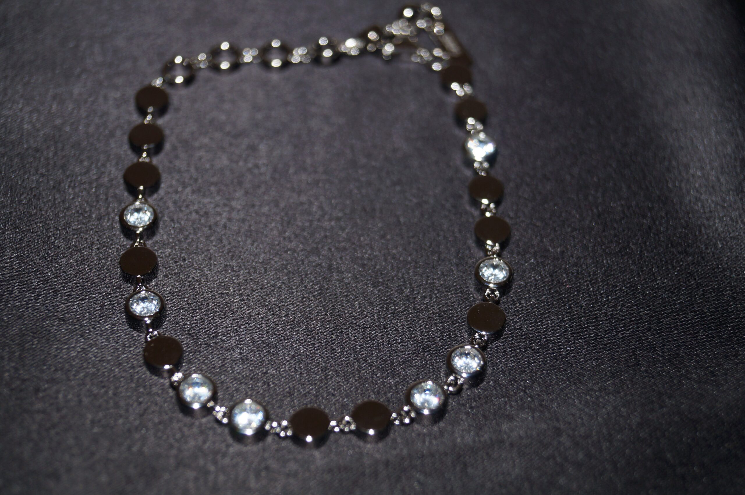 "Celeste" Halsband i Äkta Silver 925 med Klara Stenar - Bild 3