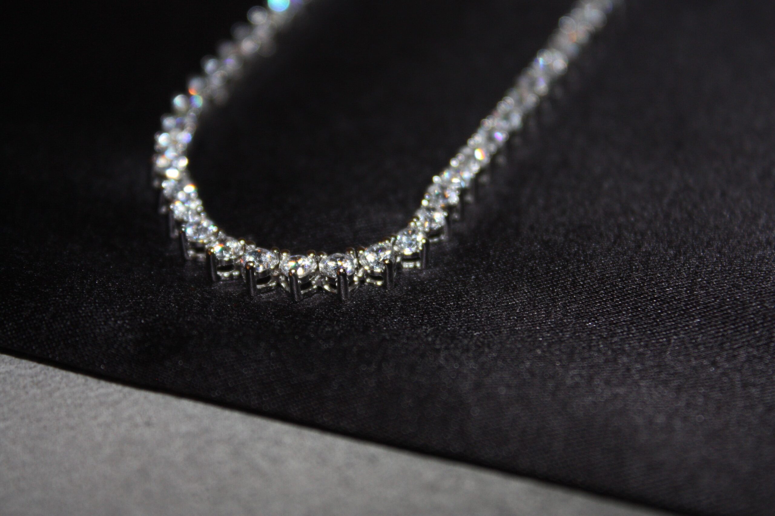 Tennis Halsband i 925 Silver med Glittrande Stenar – 15,4g | Unisex