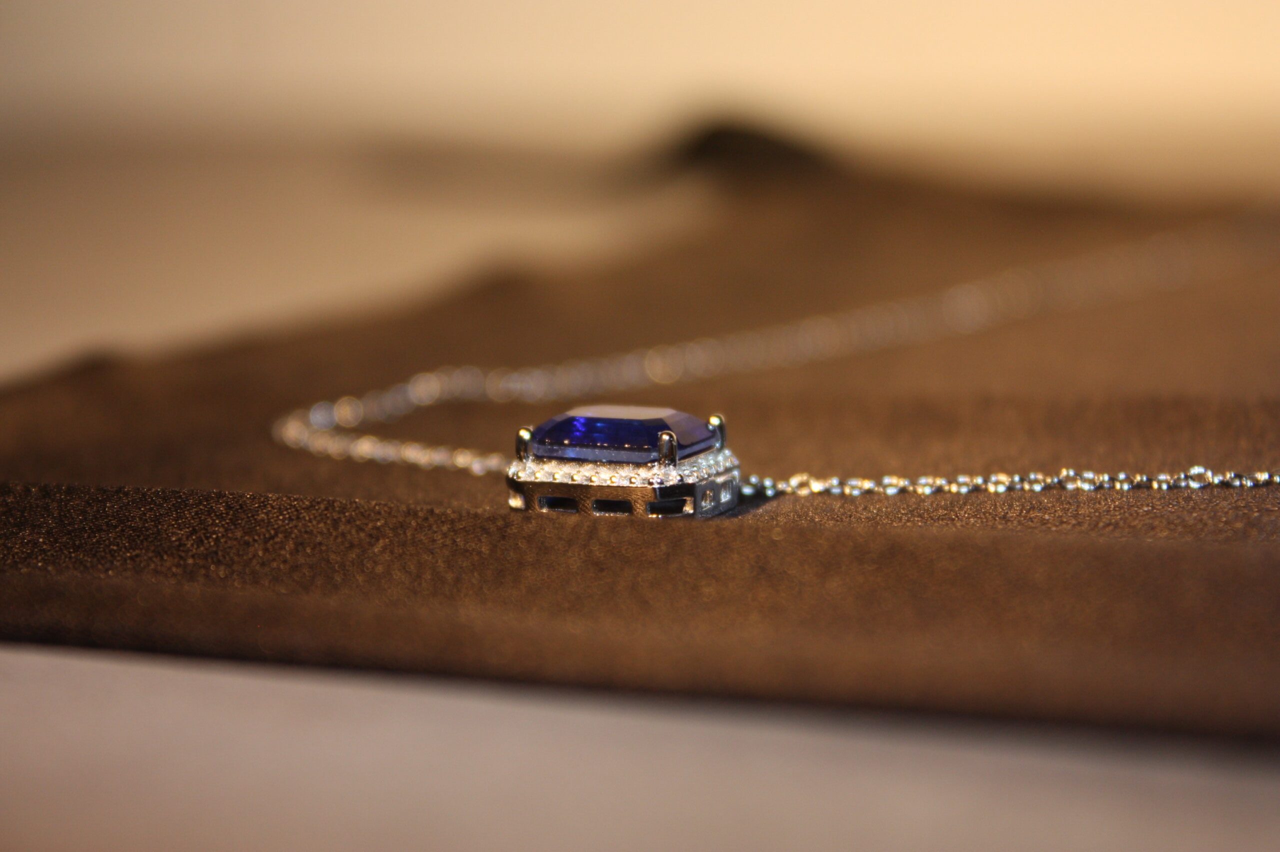 Silverhalsband med Naturlig Blå Sten – Äkta 925 Silver | 3,24 g - Bild 4