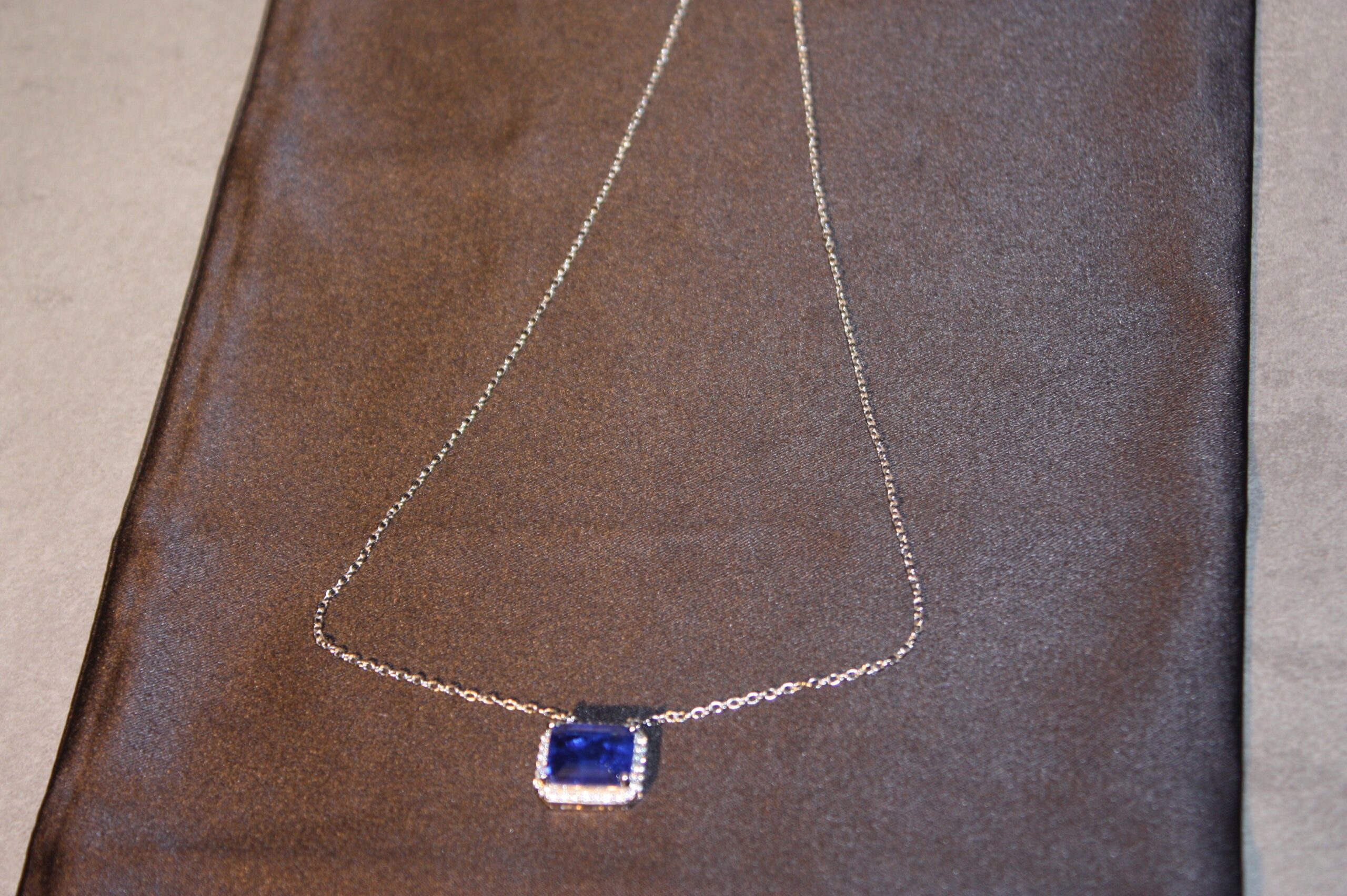 Silverhalsband med Naturlig Blå Sten – Äkta 925 Silver | 3,24 g - Bild 5