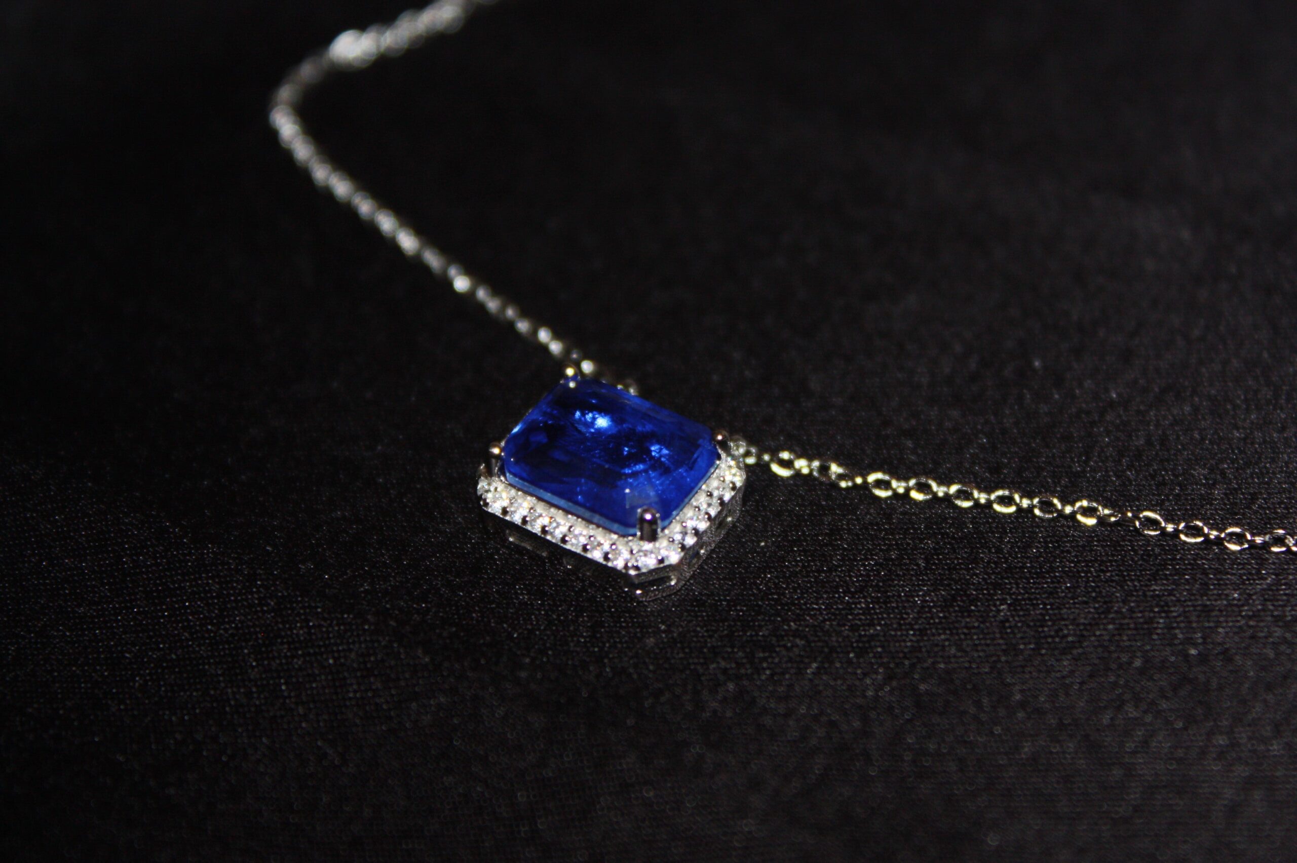Silverhalsband med Naturlig Blå Sten – Äkta 925 Silver | 3,24 g - Bild 6