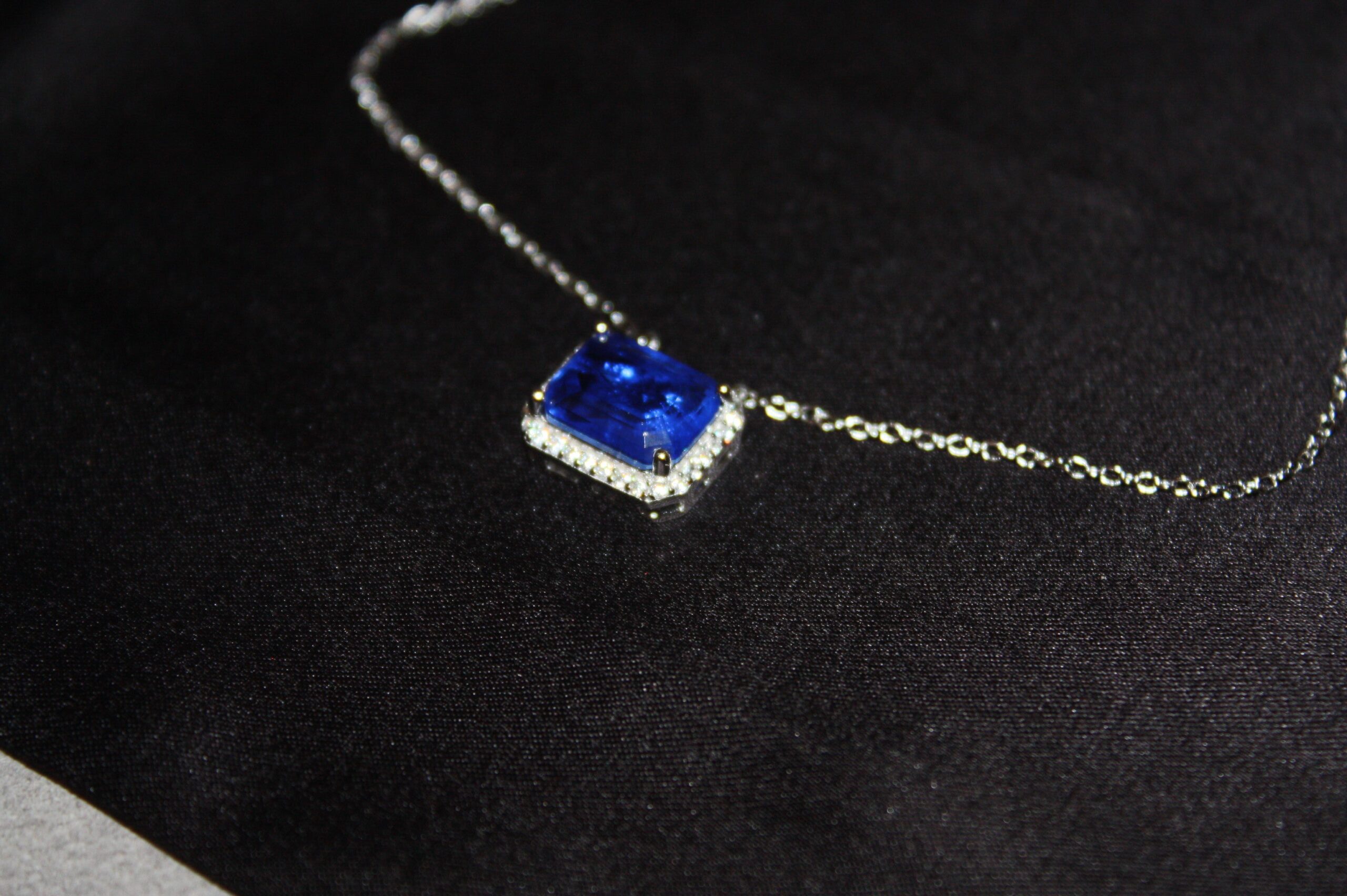 Silverhalsband med Naturlig Blå Sten – Äkta 925 Silver | 3,24 g - Bild 8