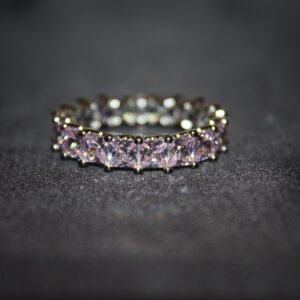Eternity Ring Aurora – Silverring med ljusrosa stenar (5.84g)