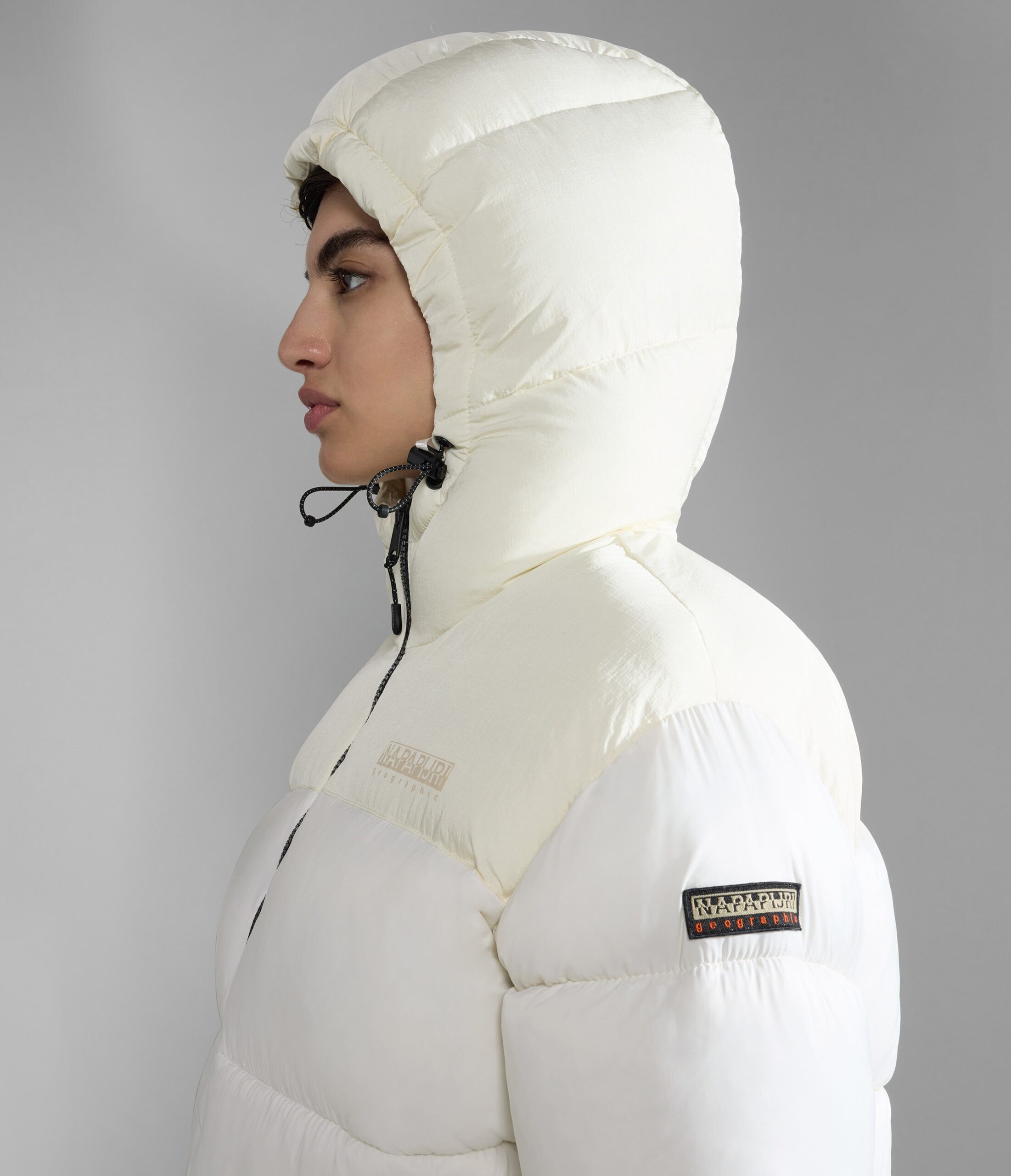 Napapijri a-hornelen puffer jacket in off white - Bild 3