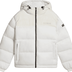 Napapijri a-hornelen puffer jacket in off white