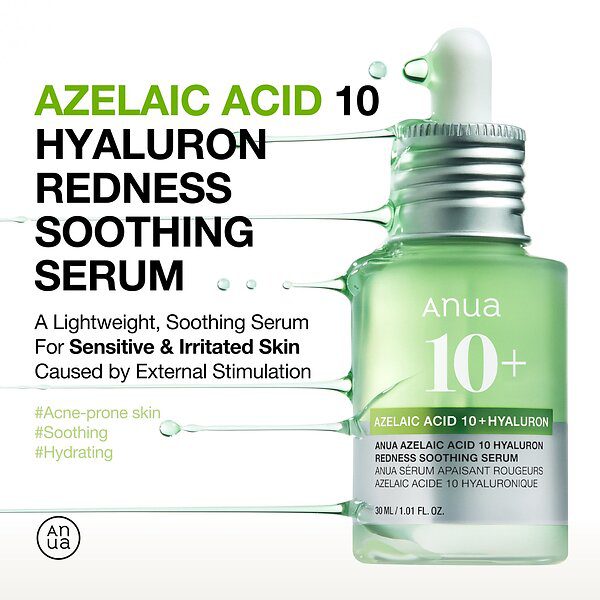 Anua Azelaic Acid 10+ Hyaluron Redness Soothing Serum 30ml - Bild 2