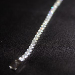 Tennisarmband i Äkta Silver – "Celeste" med Naturliga Stenar, 6,52 g