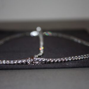 Stella Duo – Lyxigt Halsband & Armband i Silver med Glittrande Stenar